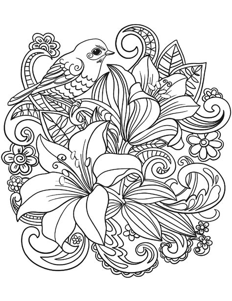 Adult coloring pages flowers - From roses to sunflowers, unleash your creativity with our vast selection of 75 printable flower coloring pages. Welcome to our collection of 75 printable flower …